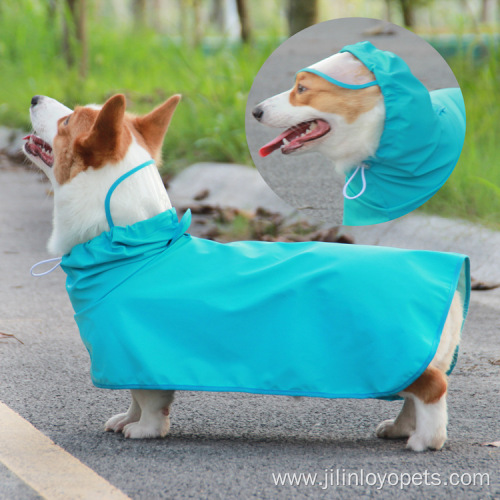 Pet dog raincoat with hood custom